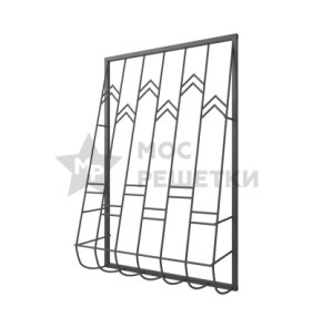 Решетка на окно сварная дутая 2-64